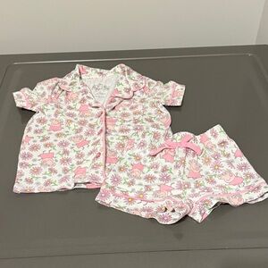 Peppa Pig Pink and White Kids Pajama Set- 2T